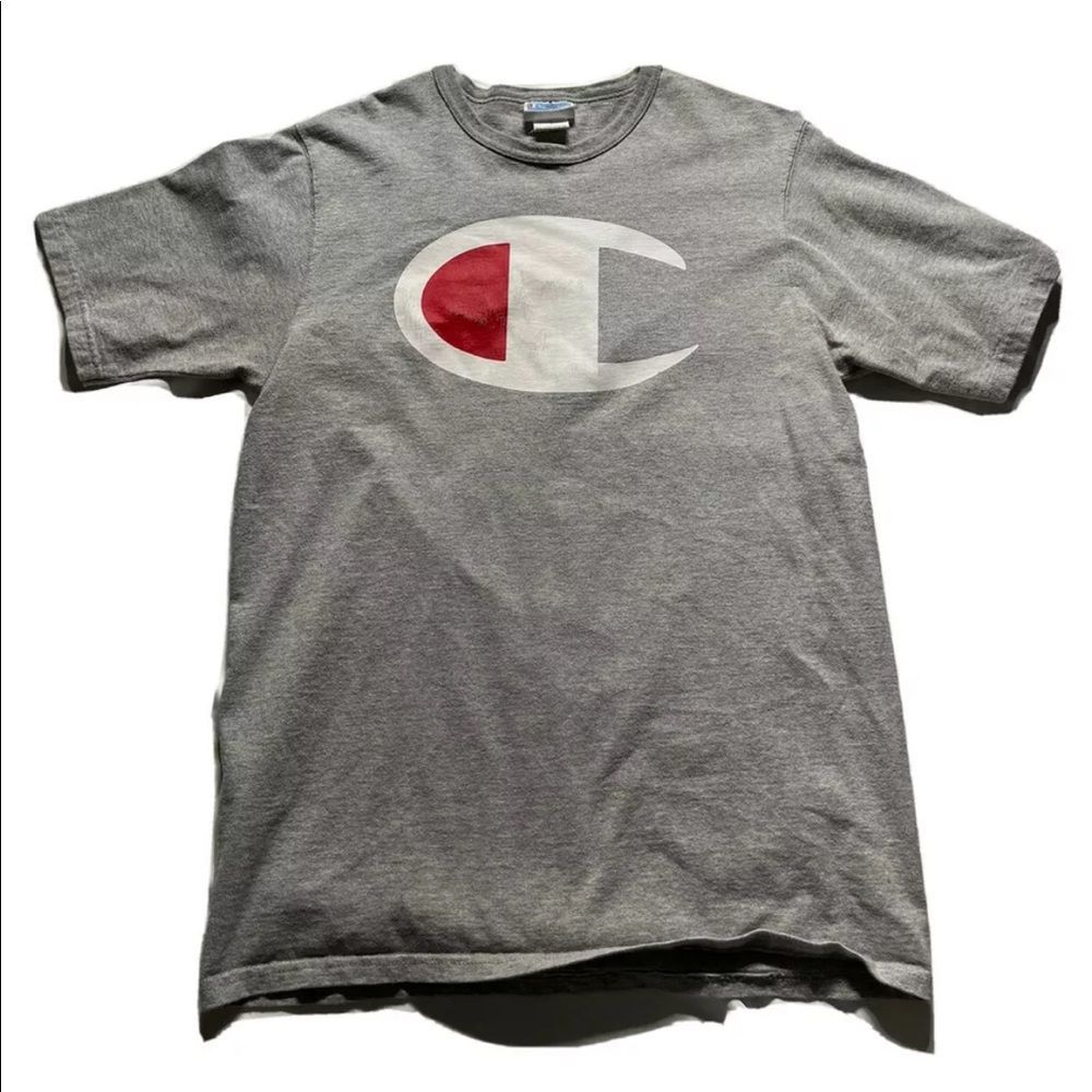 Champion Men’s Gray Short Sleeve Shirt Size Large